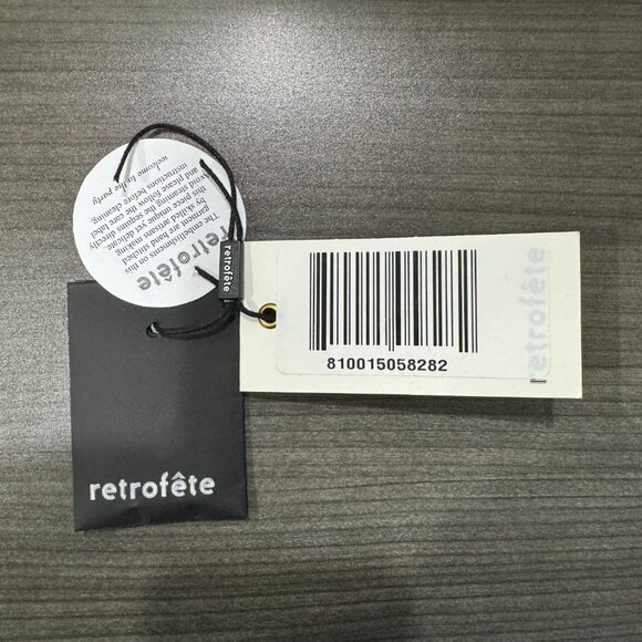 Retrofête gabrielle velvet-trimmed sequined chiffon mini wrap dress, Size M - Picture 8 of 13